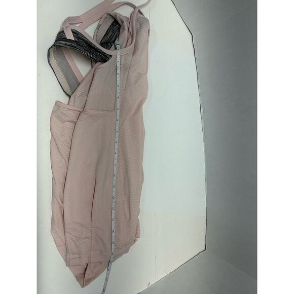 Lululemon Tank Top Women's Size 4/XS Pink Racerback Built In Bra No Limits Yoga - Picture 4 of 6